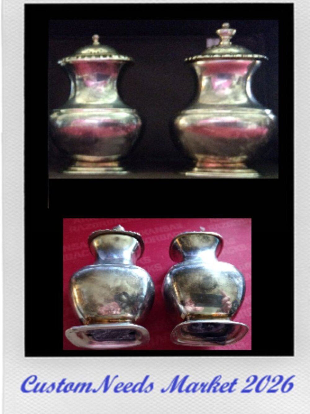International Silver Company Salt and Pepper Shakers 327